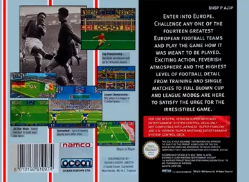 90 Minutes - European Prime Goal (Europe) (Beta) box cover back